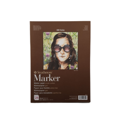 Strathmore A4 Pad Marker (17.5X25.4 CM x 15 sheets) 300 g/m2 silky smooth surface white paper color 400 Series Heavyweight (12*9 IN)